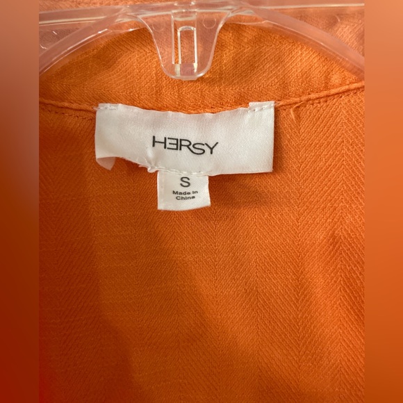 Starlow Orange Button Up - Picture 8 of 9